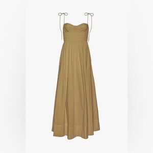 New! STAUD KHAKI  LANDRY DRESS SIZE L